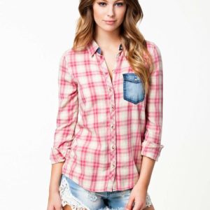 Pink Check Shirt